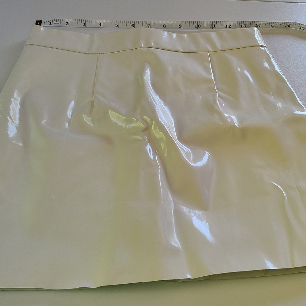 Glossy White Skirt